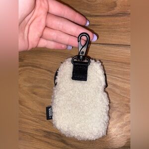 White Fluffy Vans Pouch
